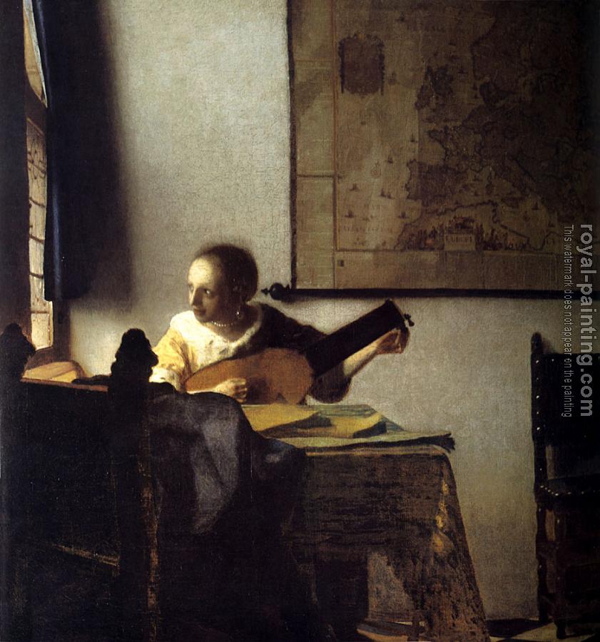 Johannes Vermeer : Woman with a Lute